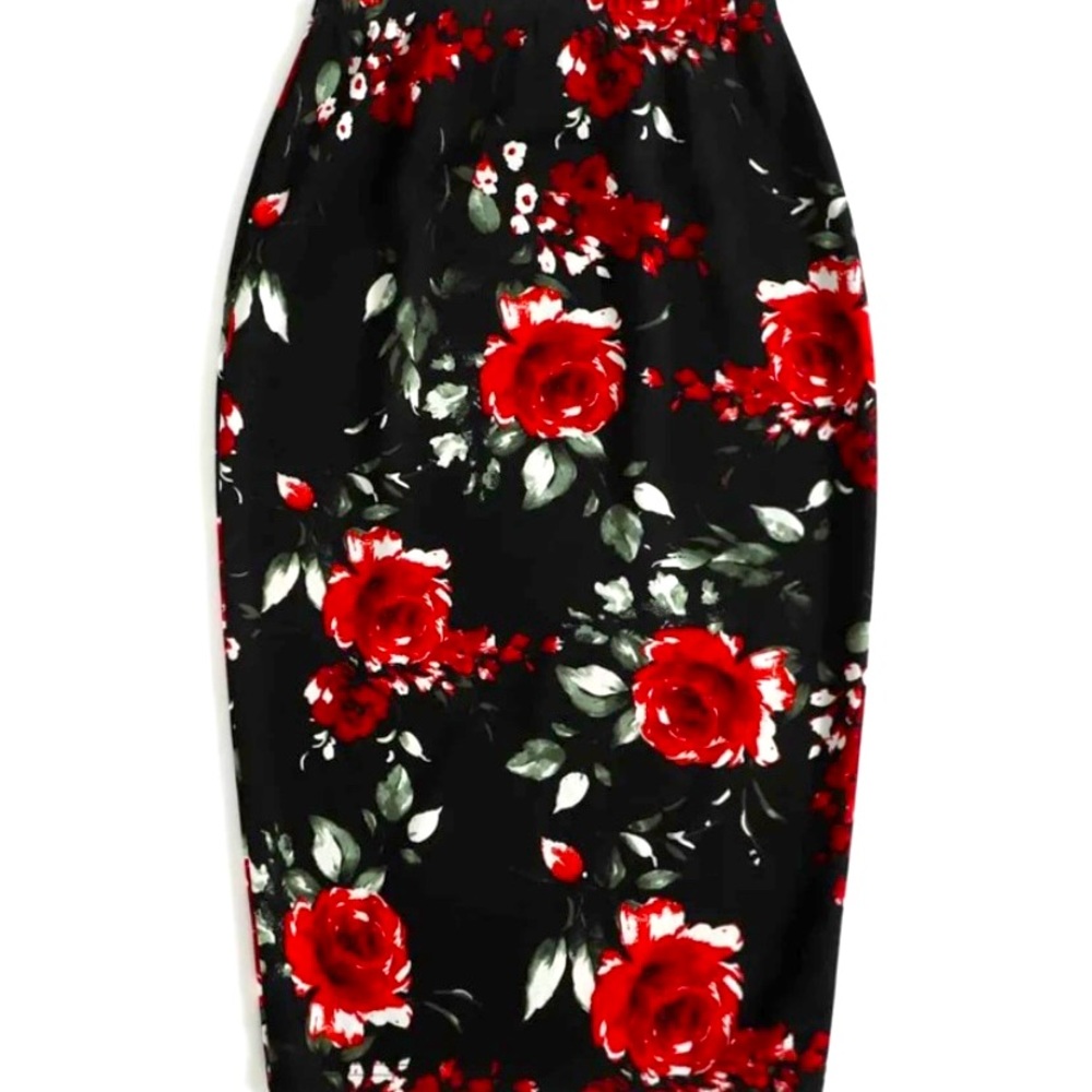 floral skirt